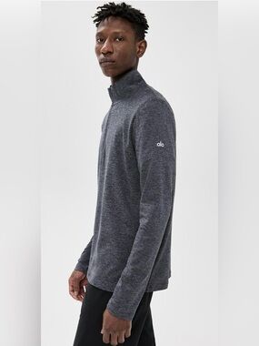 Mens Alo Yoga Conquer Reform Quarter Zip Long Sleeve Size Small Athleisure